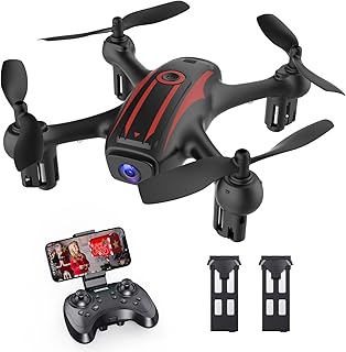 Drone with Camera for Adults, 1080P HD FPV Drones for Kids with 2 Batteries, One Key Take Off/Landing, Throw to Go, High-Speed Rotation, 3D Flips