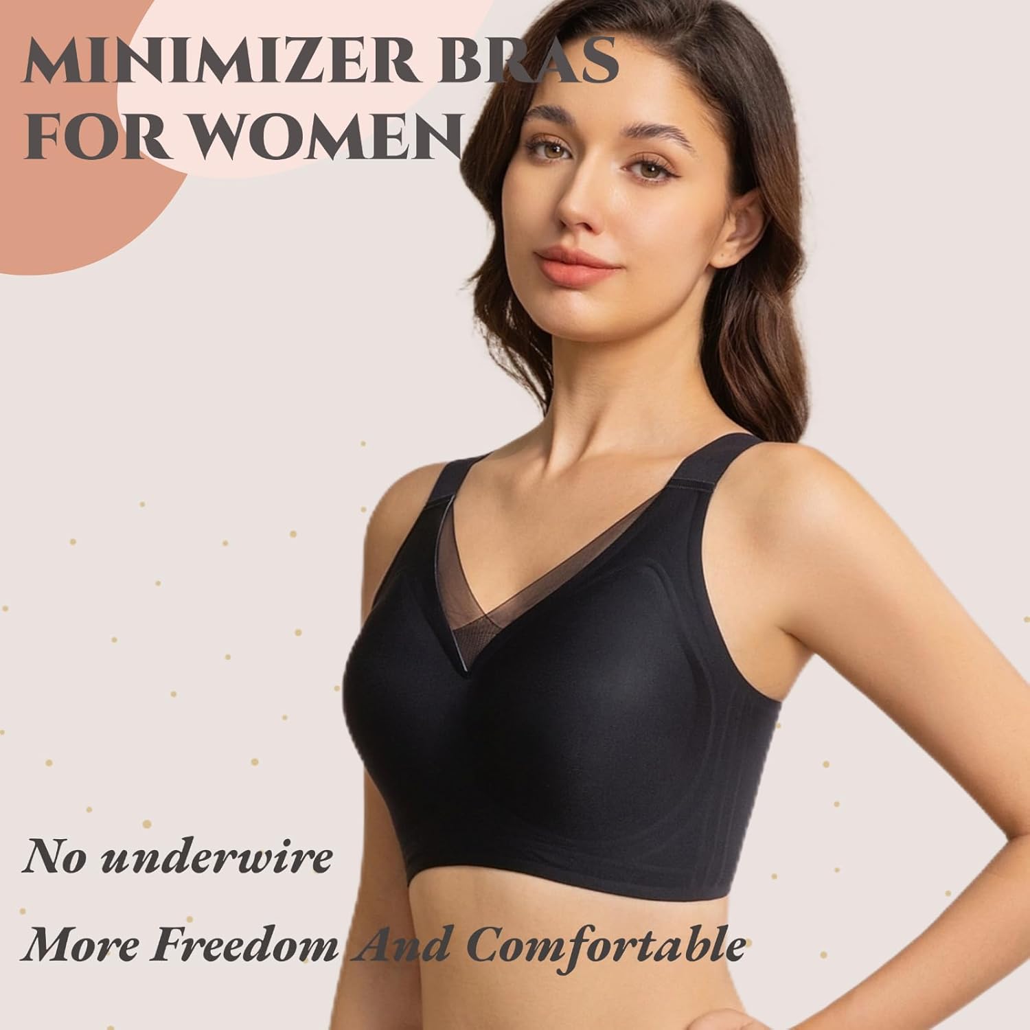 Posture Corrector for Women Push Up Bra with Support(Black,34DD) - Image 4
