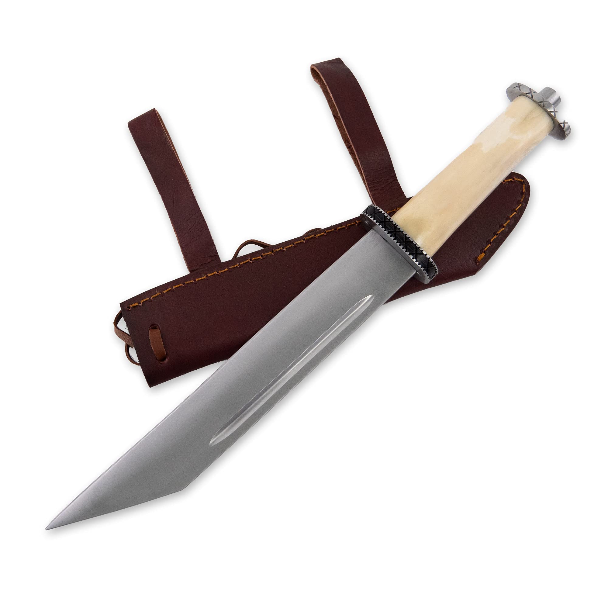 Wikinger Sax Typ Scrama mit Knochengriff inkl. Lederscheide