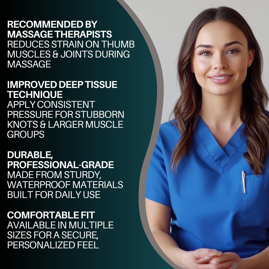 Thumbsavers Advance Massage Tool for Deep Tissue and Trigger Point Massage – Joint Support for Massage Therapists, Chiropractors and Physical Therapists – Hand Protection Aid (Mixed Set)