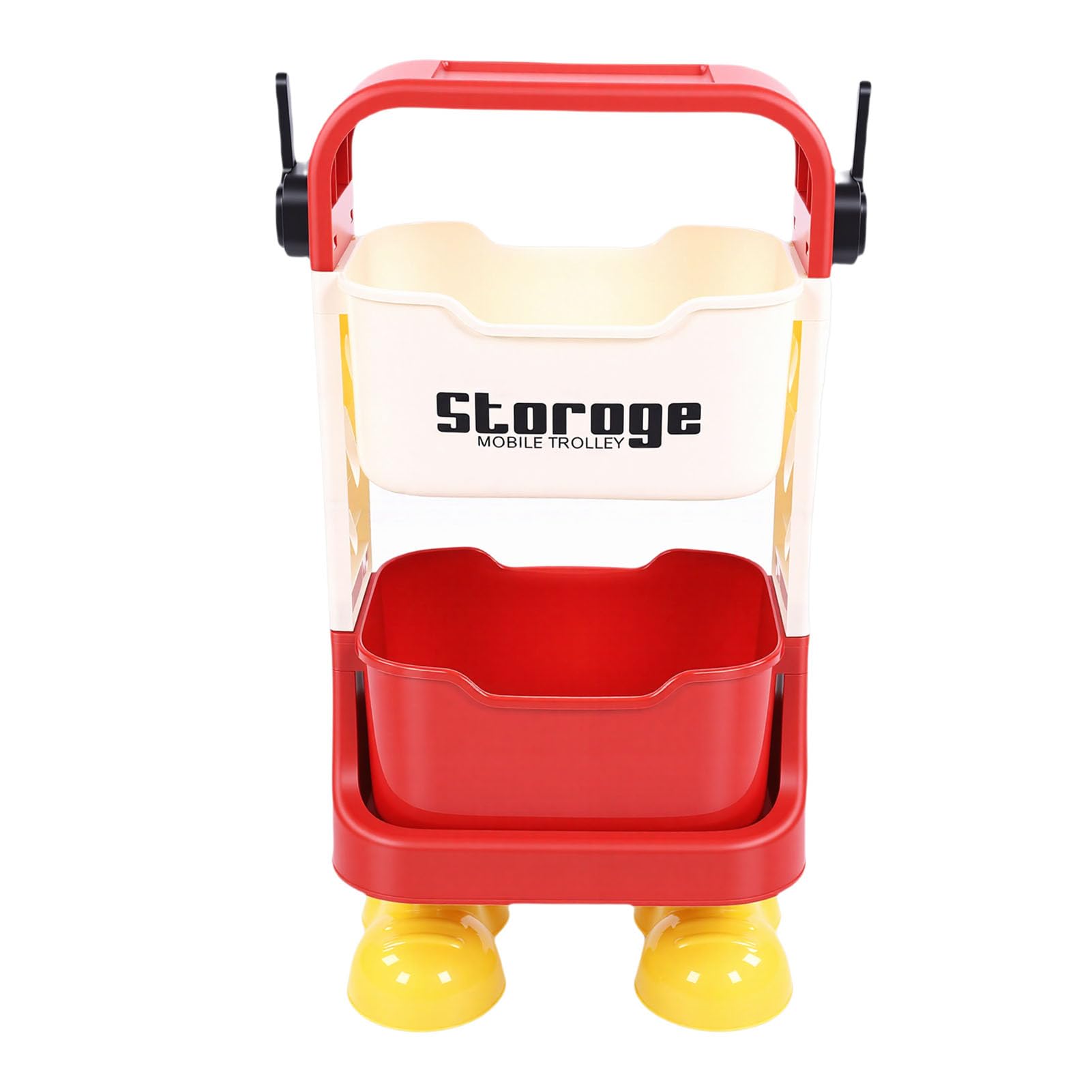 Carro Utilitario, Carro Organizador de Almacenamiento Rodante Resistente con Ruedas, Rodante Utilitario para Cocina, Baño, Garaje (2 Capas)