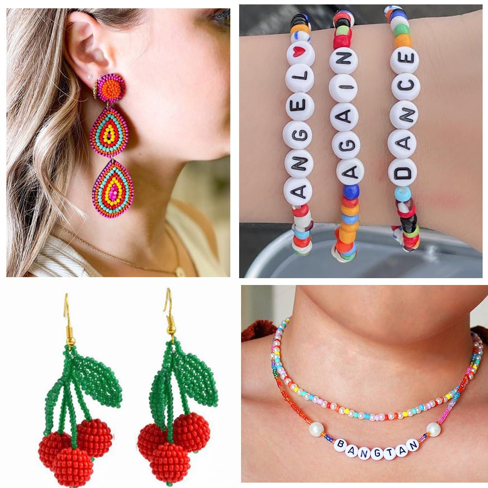 EMagTech 50 Perline Rosse In Peltro A Forma Di Rosa Intagliata - Misure 8mm, 10mm, 12mm, 14mm - Per Orecchini, Bracciali, Collane Fai Da Te - 3