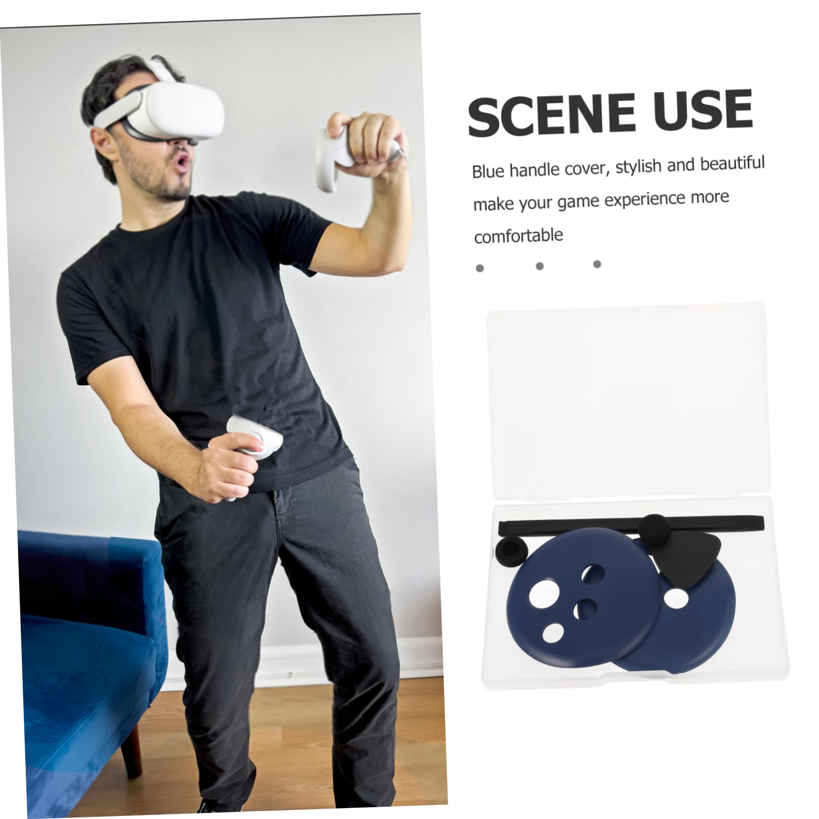 Gadpiparty 4juegos Cubierta De Controlador para Reemplazo De Controlador VR Compatible con De Estilo y Duradero