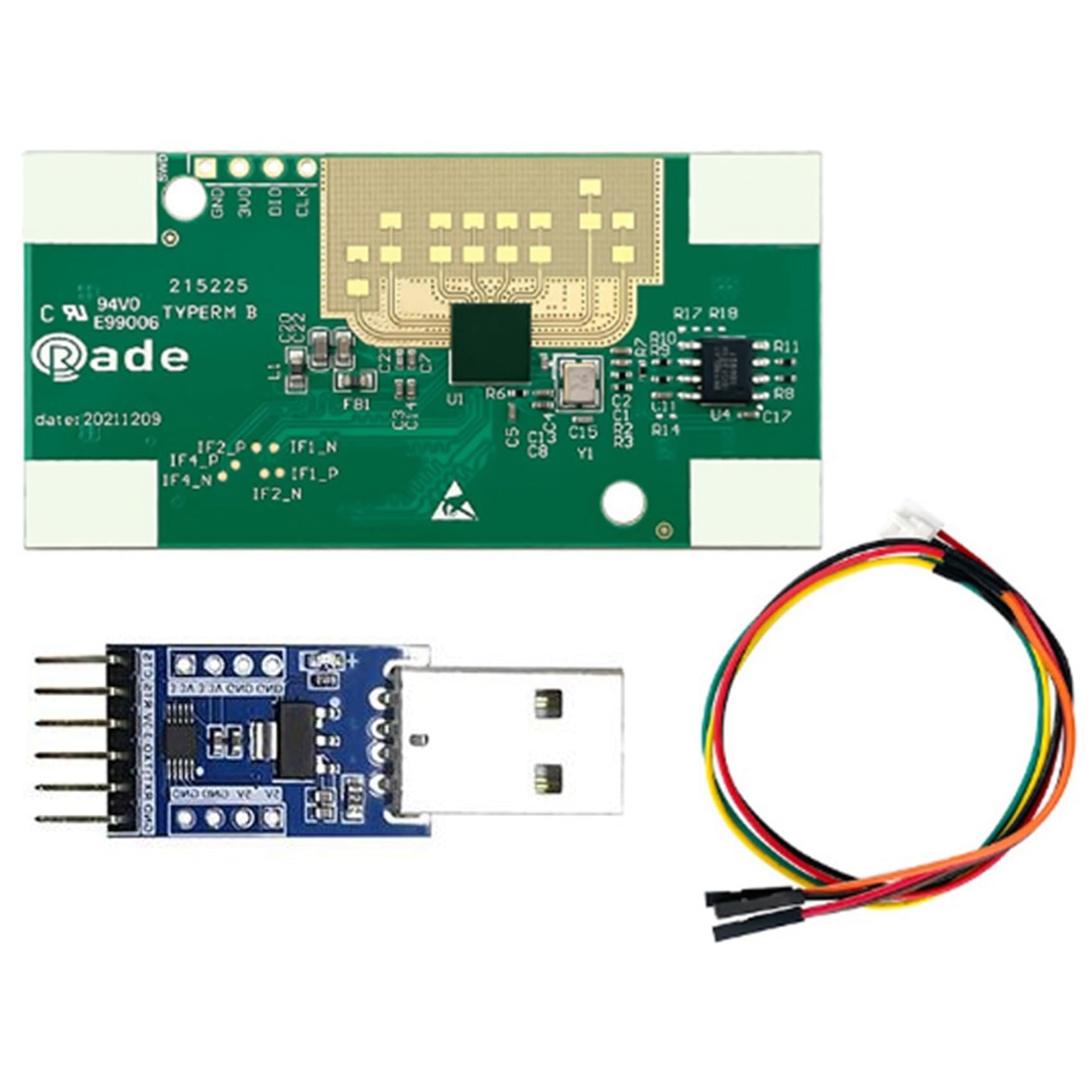 4T3R 60G HLK-LD6001 MMWAVE SENSORE RADAR MODULO di TRAIGHIAZIONE del TRAIGHIATURA 'UMAN