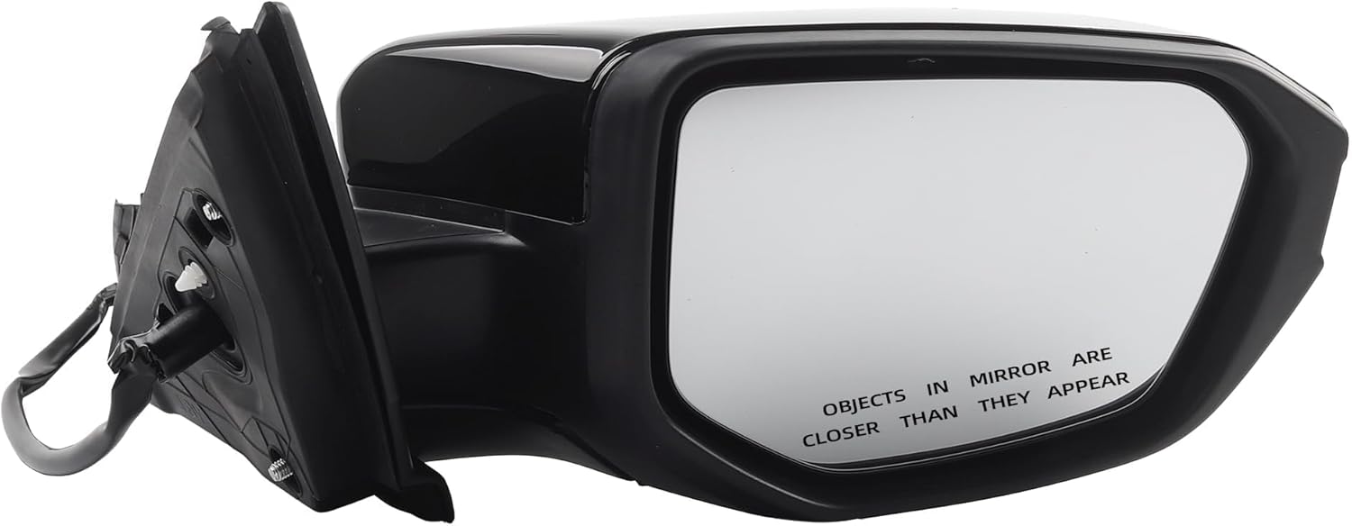 Dasbecan Right Passenger Side Door Mirror Compatible with Honda Civic 2016-2021 Power Glass Non-Heated Manual Folding Paint to Match Replaces 76208TBAC03ZA HO1321283 Black 3Pins (For US Built Models)