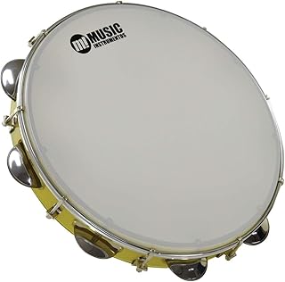 Pandeiro acrilico 12" leitosa amarelo 83 yl