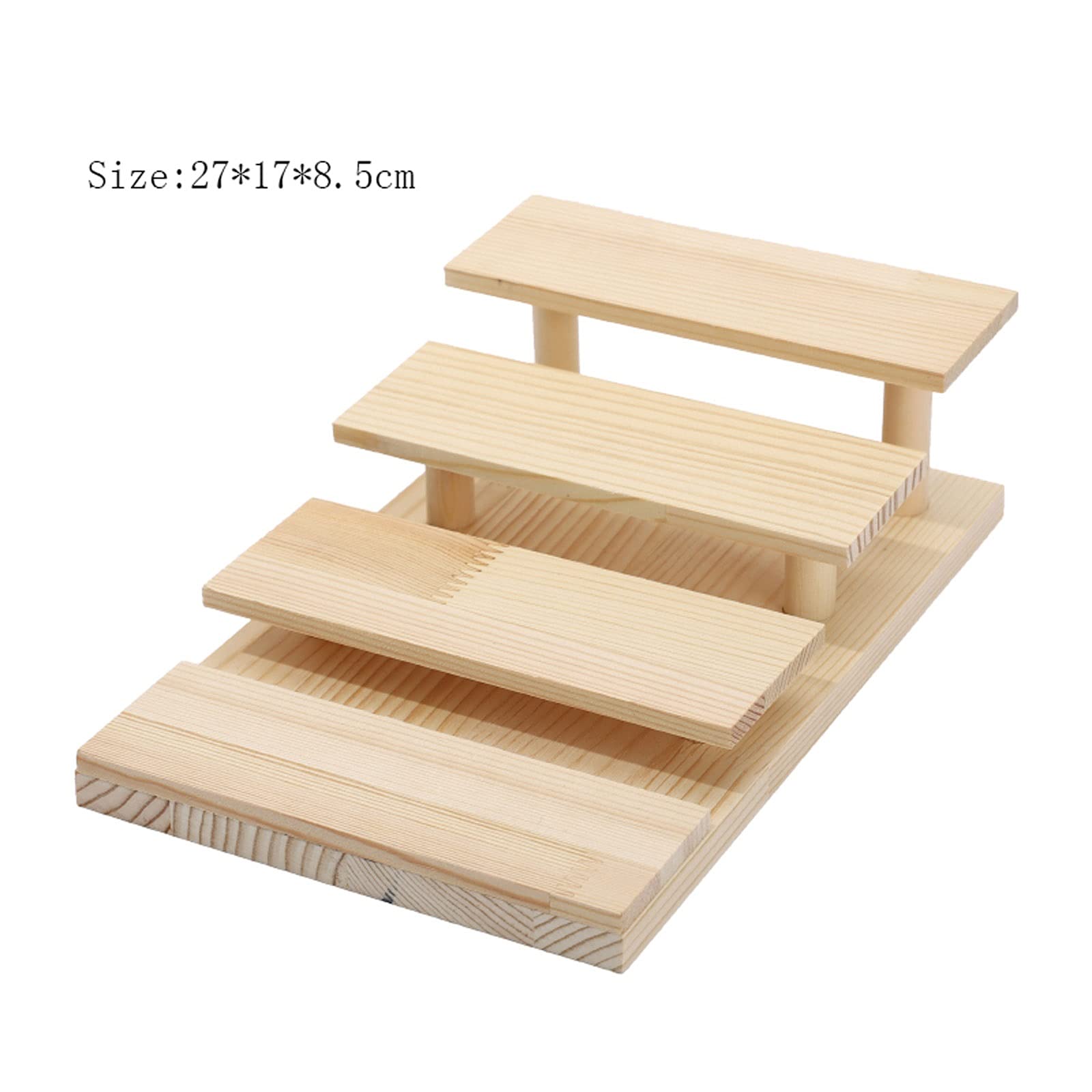 Brillenhalte Multi-Slot-Tisch-Aufbewahrungsbox for Sonnenbrillen aus modernem, natürlichem Massivholz, Brillen-Ausstellungstablett, 2/3/4 Fächer Brillenständer (Size : L)