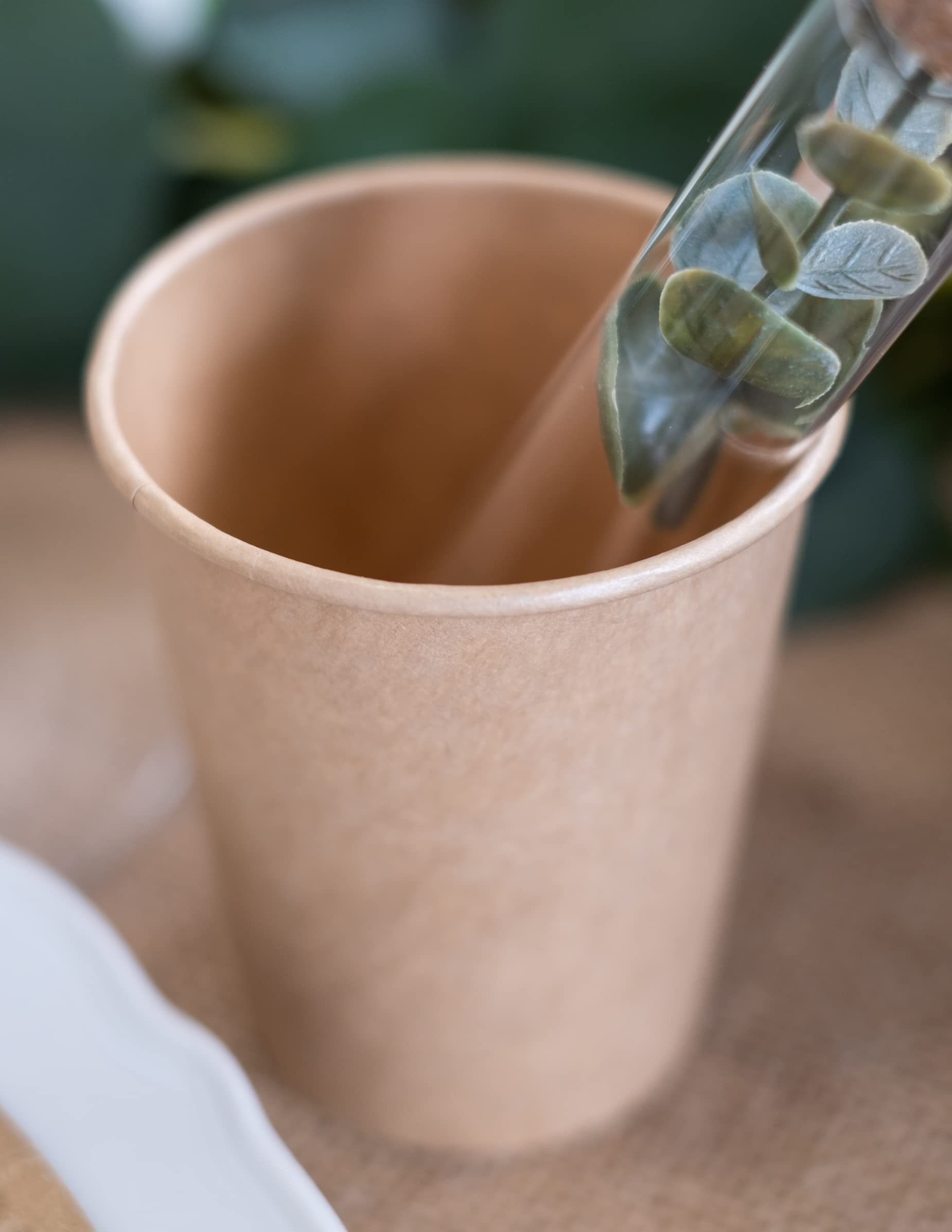 Gobelet En Carton Lot De 200 En Carton Kraft 120 Cc Pour Expresso, Café Gobelets Jetables