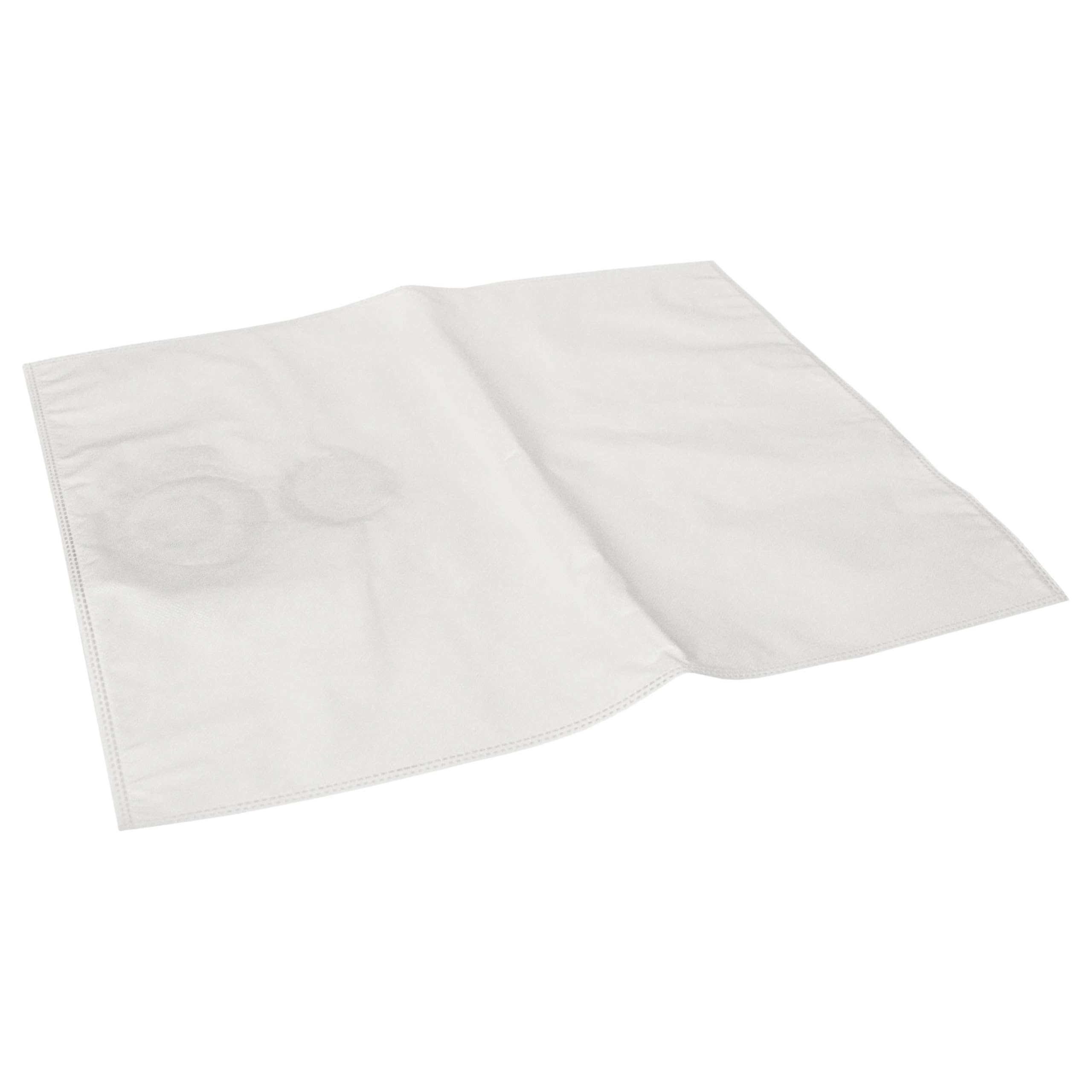 vhbw 10x bolsa compatible con Milwaukee AS 250 ECP, AS 2-250 ELCP aspiradora - vellón, capacidad de 25 L, 54 cm x 41 cm blanco