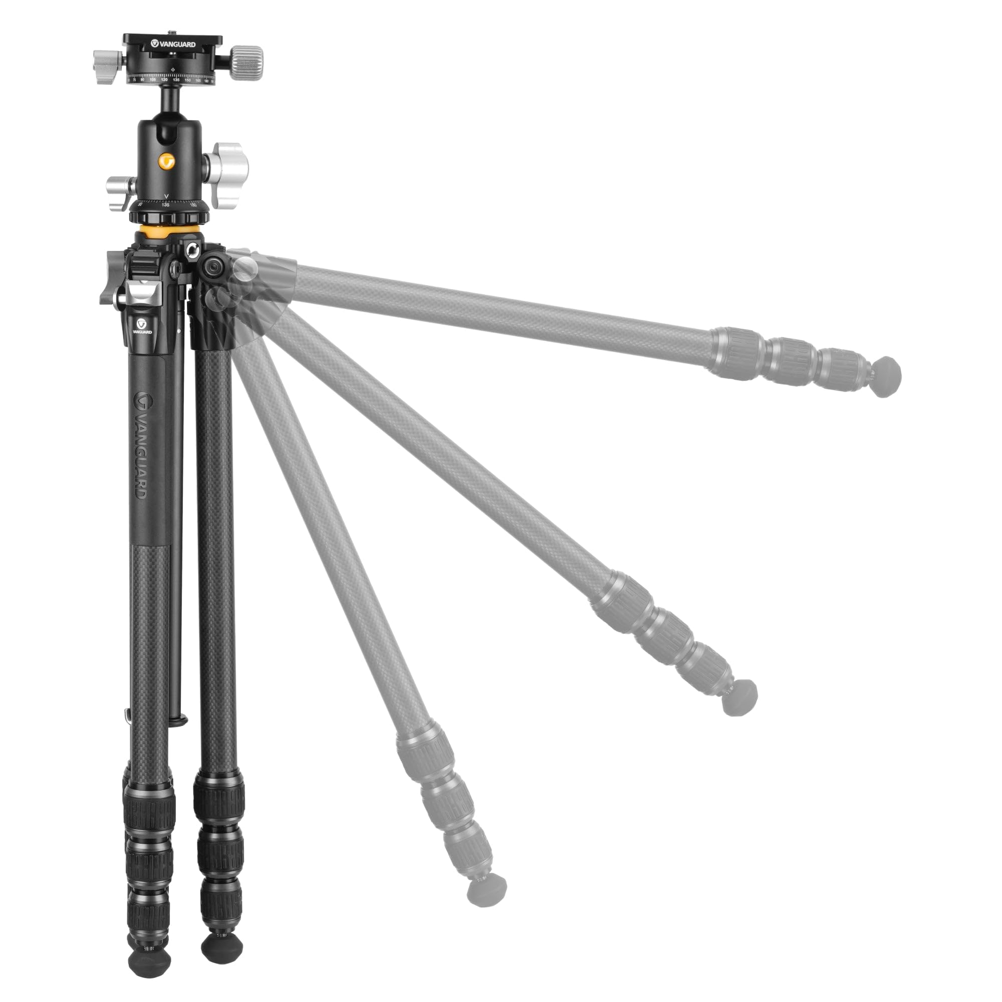 Vanguard Veo 5 234CB110S - Trípode de Viaje de Carbono, rótula de Bola