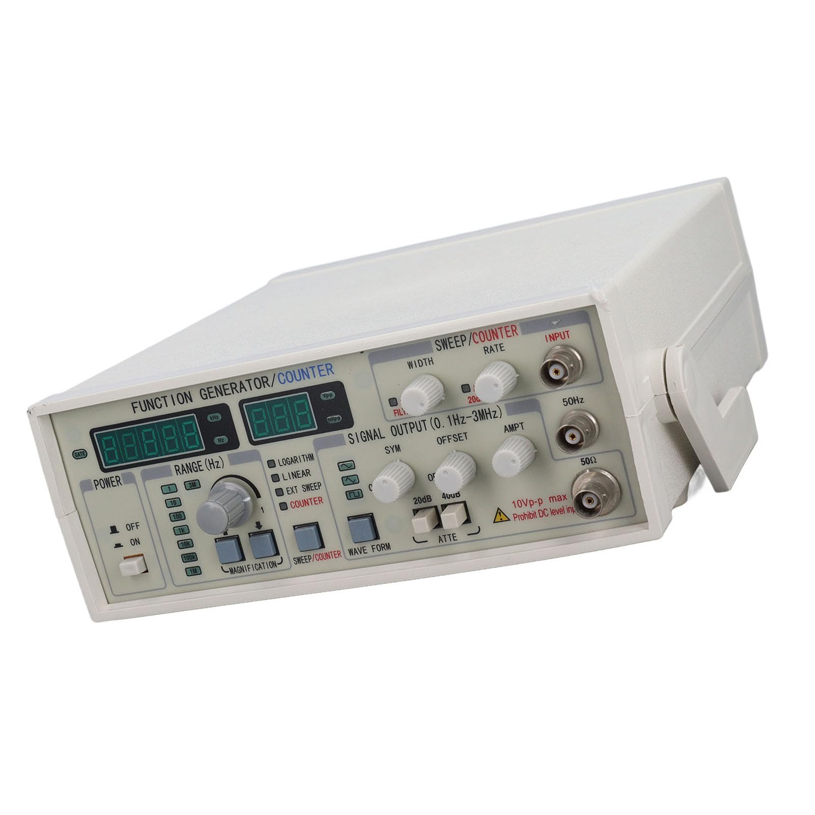Fafeicy Generador de Funciones de 60 MHz, con Señal de Salida Sinusoidal, Triangular y Cuadrada, Contador DDS de 15 MHz para Investigación Científica, Educación, Pruebas de Ingeniería