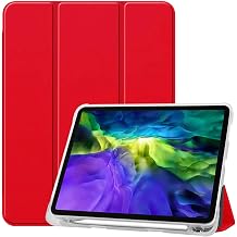 for Apple iPad Pro 11 1st 2nd 3rd 4th Generation2018 2020 2021 2022 Release Tablet Cover, Folio Stand Lightweight Leather Case for iPad Pro 11 Gen 2nd 3rd 4th FG-Red
