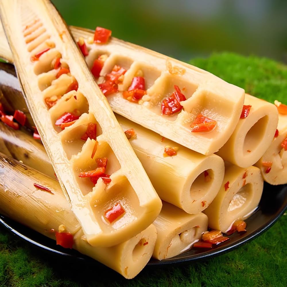 17.6OZ Bamboo Shoots To Eat,Instant Spicy Chinese Snacks,Bamboo Food,Chinese Snack,Spicy Strips