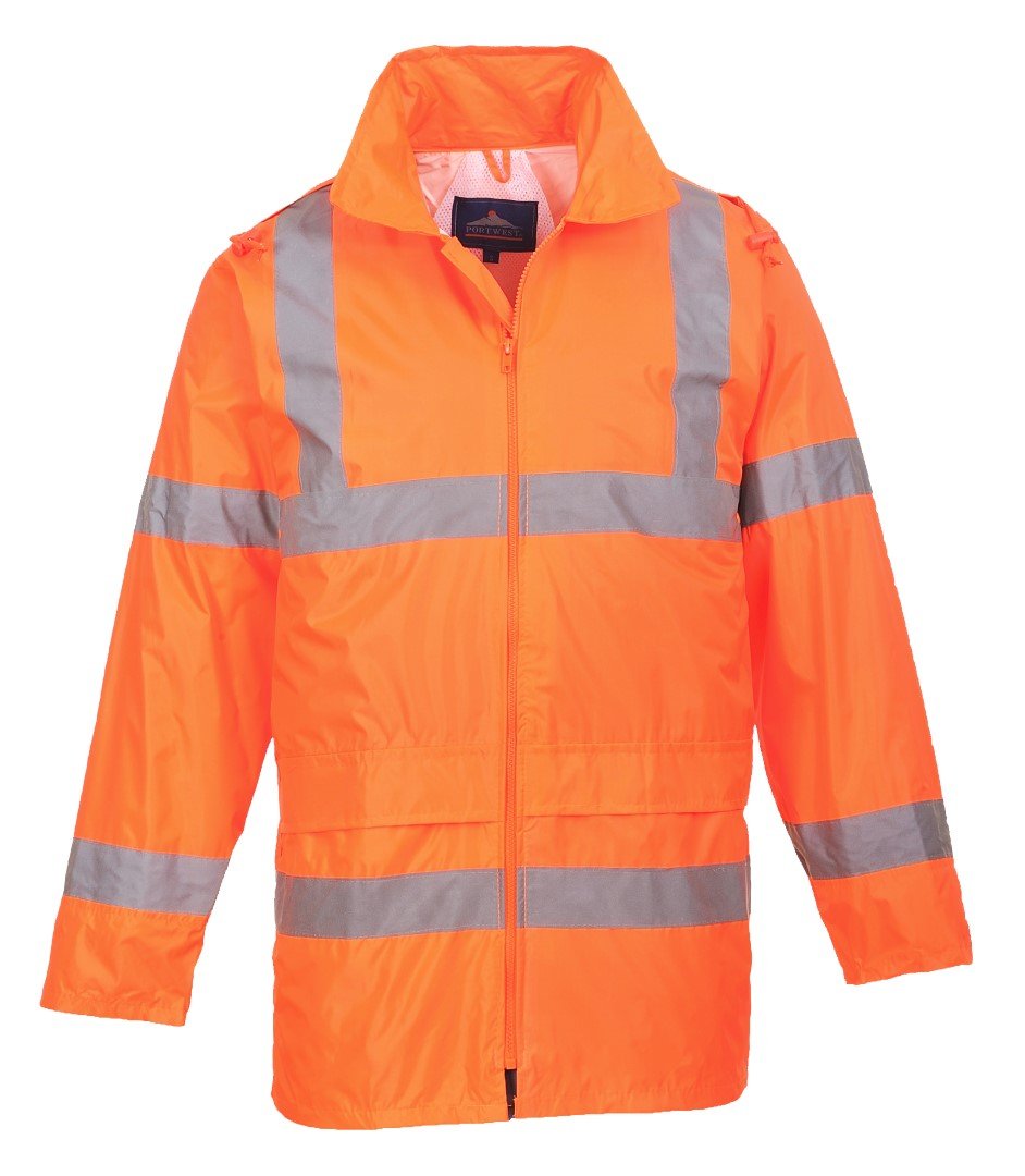 Portwest H440 Hi-Vis Waterproof Rain Jacket Hooded Breathable