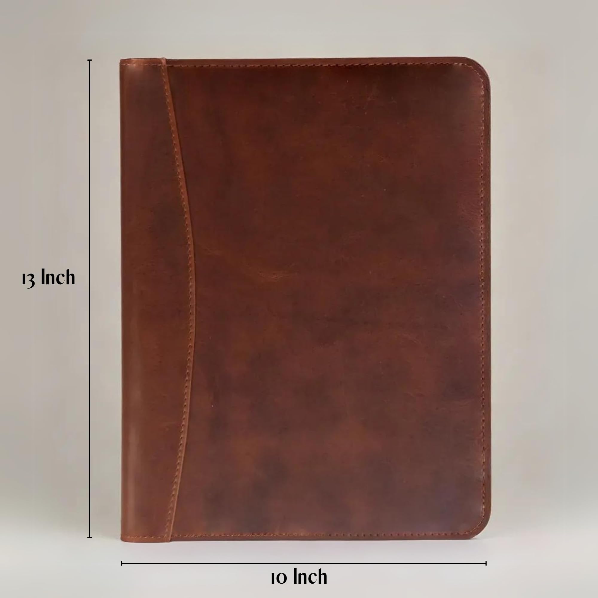 Porte-documents professionnel en cuir – Stylo de luxe avec dossier de CV – Classeur en cuir avec porte-cartes de visite – Hommes et femmes pour porte-documents