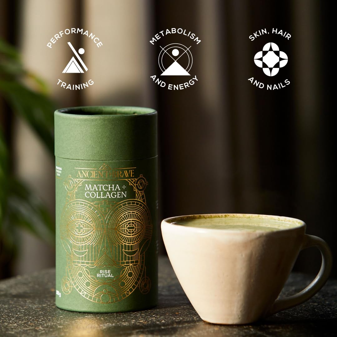 Ancient + Brave Matcha + Collagen | 150 g | 25 Raciones | Matcha y Colágeno
