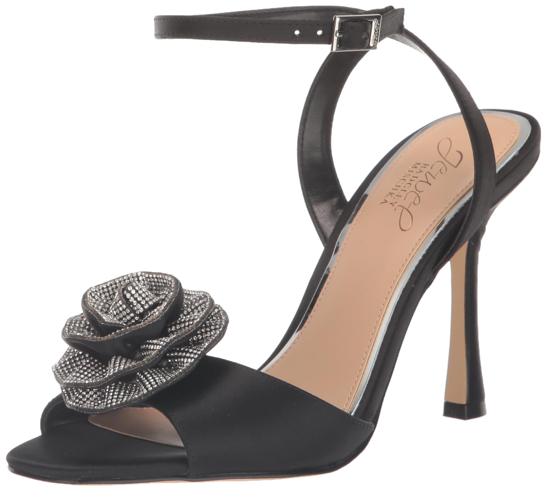 Jewel Badgley MischkaVida Rosette Peep Stiletto