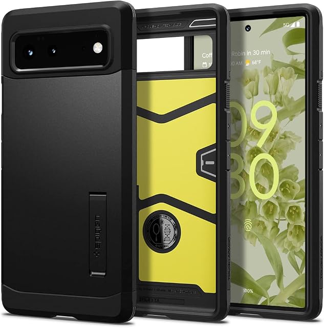 Spigen Tough Armor Case Compatible with Google Pixel 6 - Black