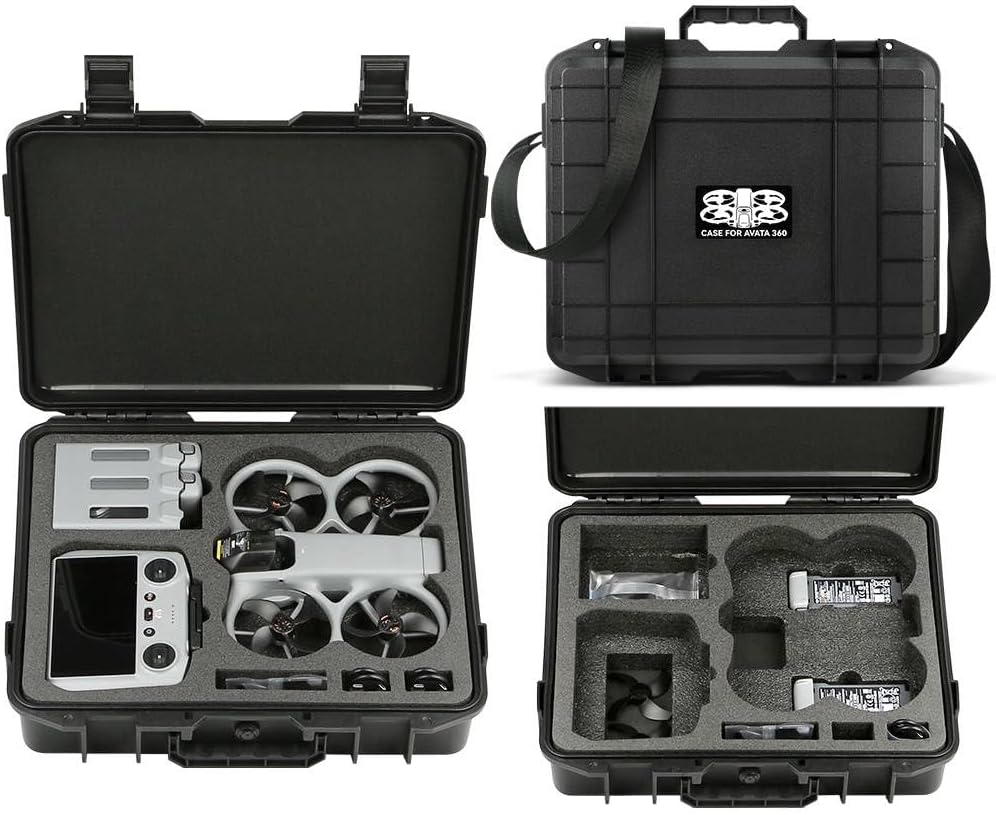Avata 360 Case, Waterproof Hard Carrying Case for DJI Avata 360 with RC 2 Remote Controller, Portable Storage Bag Travel Carry Bag for DJI Avata360 Fly More Combo Accessories
