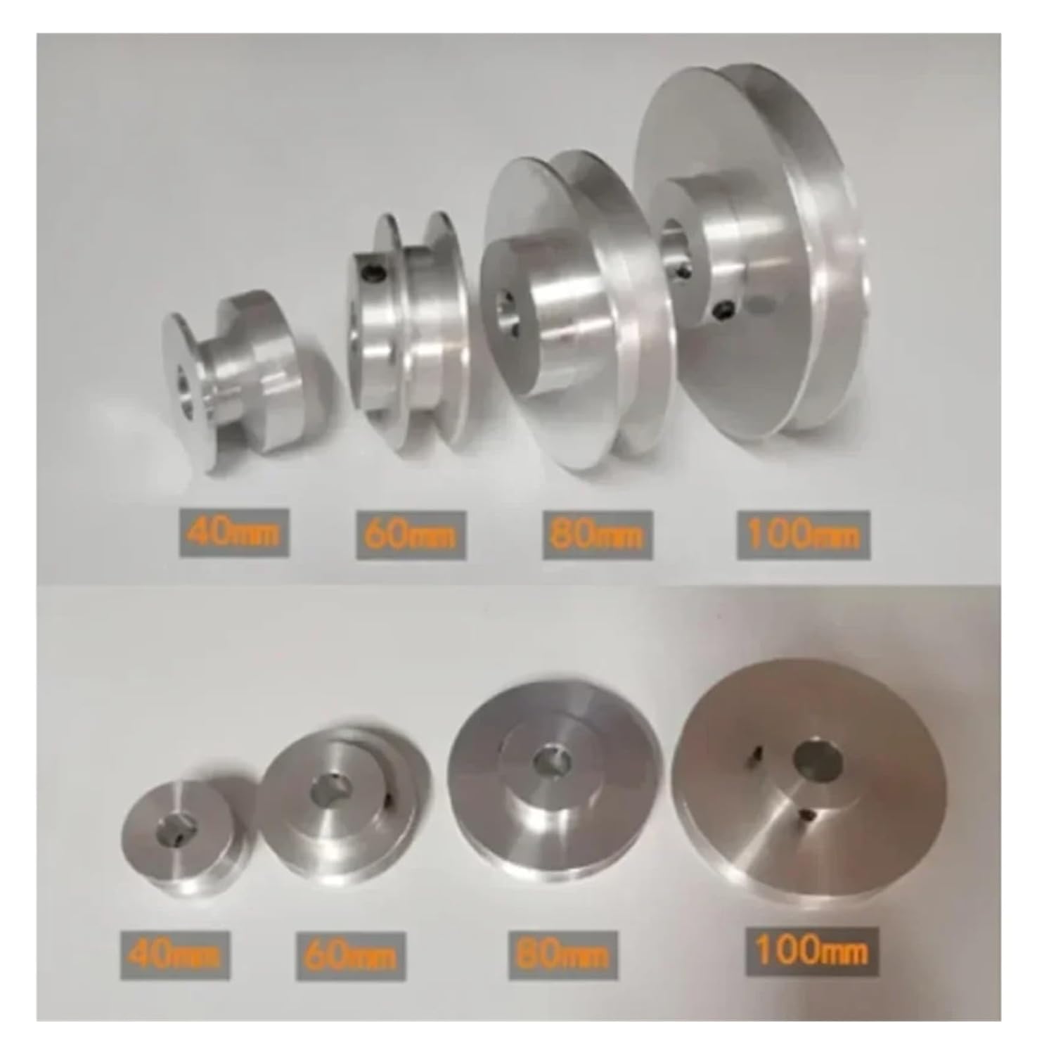 40mm 60mm 80mm V-Belt Pulley, Single Groove, A- Type 1PCS(10 mm,1PC_80MM)