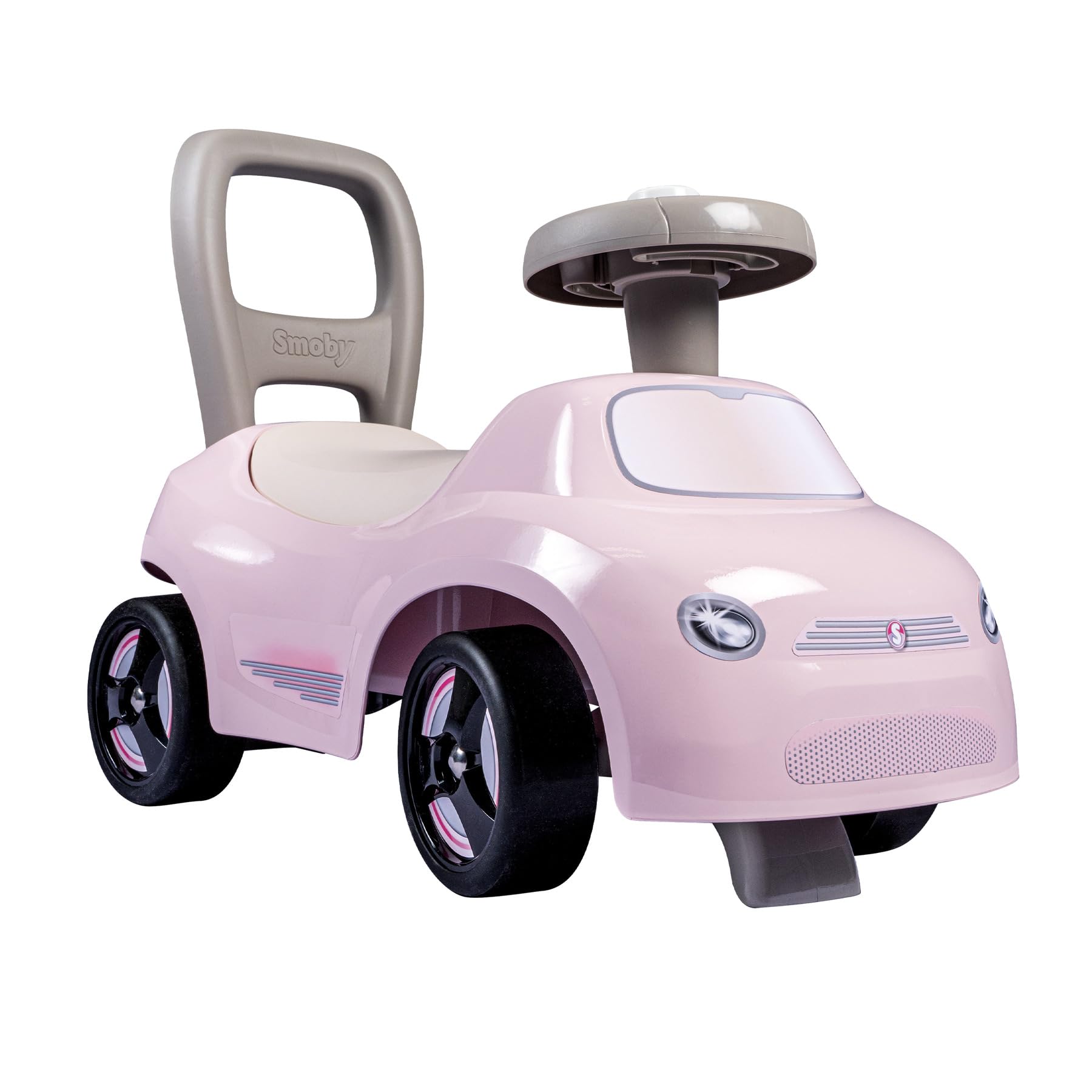 Porteur Auto Smoby Rose - Trotteur 2 En 1 - Volant Klaxon - Dès 10 Mois - Coffre à Jouets