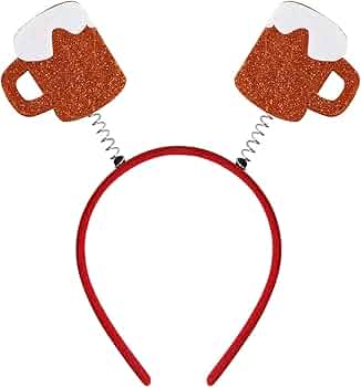 Accessoire Biere Serre-tête Fête Oktoberfest - Cœurs Pain D'épice Vacillants Serre Tete Coeur