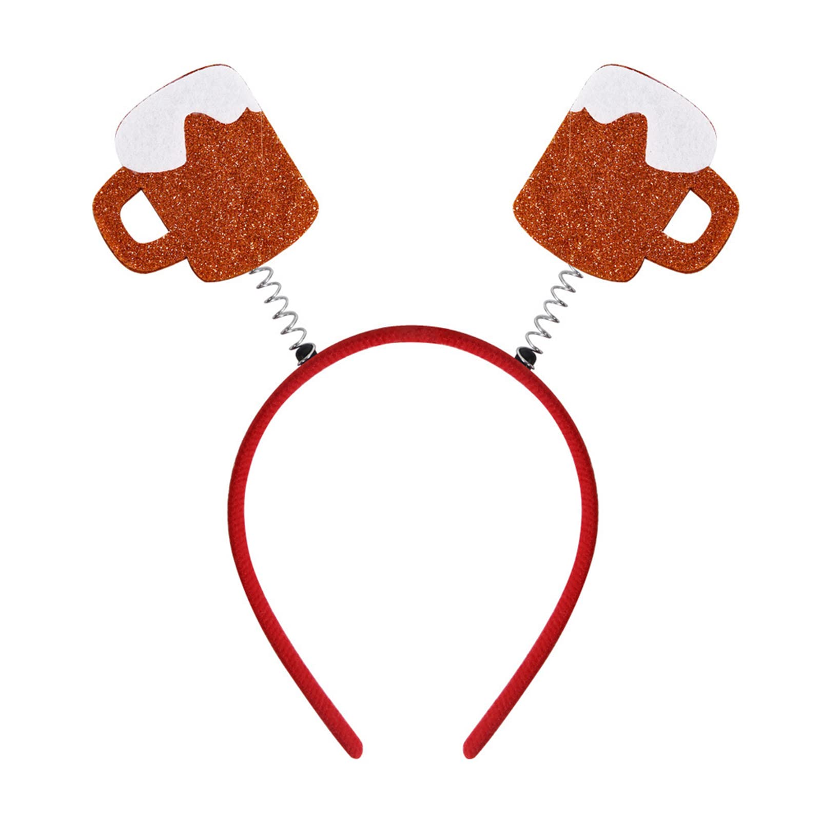 YAPAILANG Widget Beer Headband Makeup Hair Hoop Gifts Photo Props Beer Beard Saussage Headband Oktoberfest Hairband
