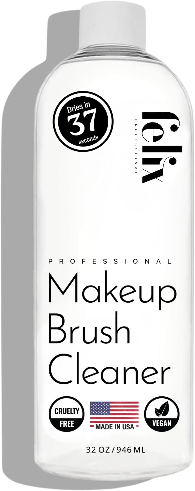 Makeup Brush Cleaner - Deep clean Rinse Free Quick Dry - Ideal for Cleaning and Odorizing Natural and Synthetic Make-up Brushes (32 Fl oz)