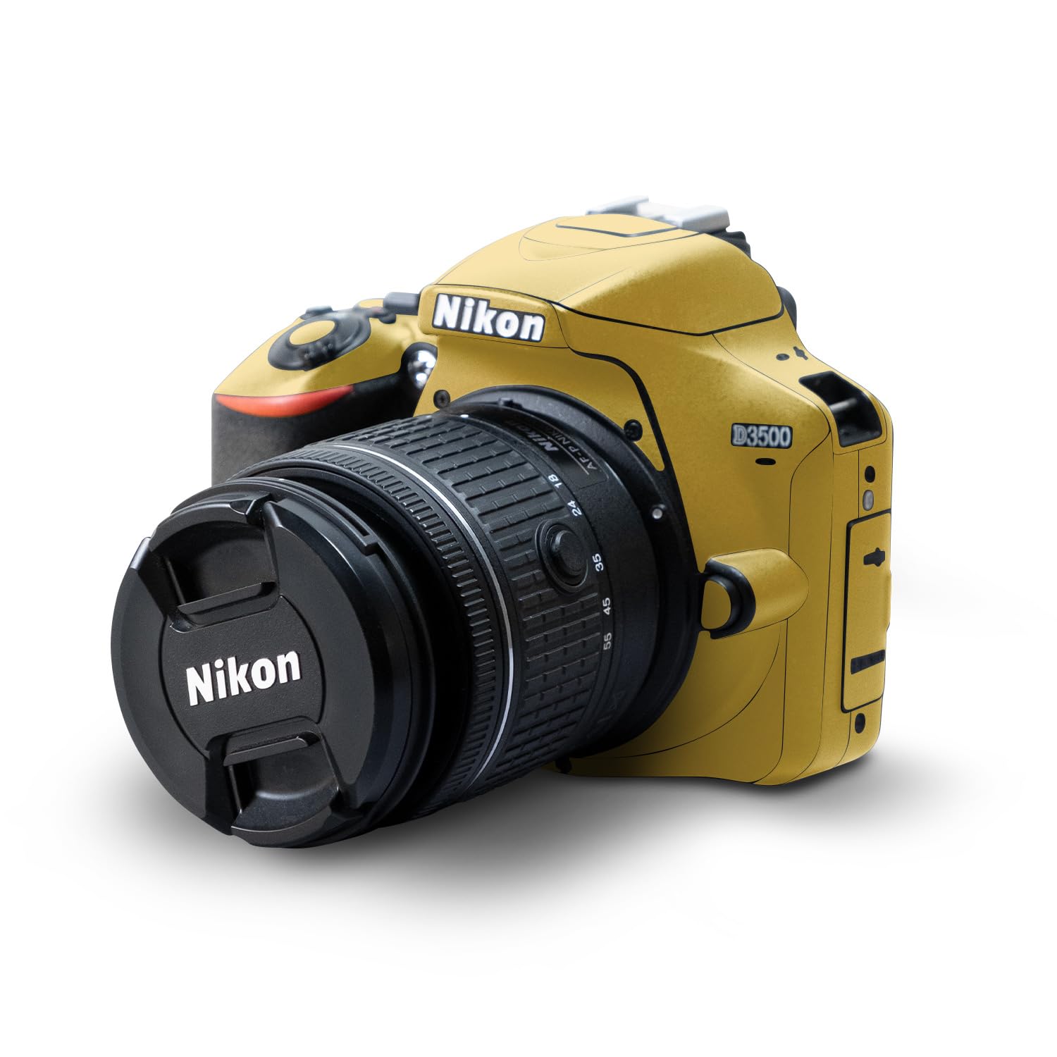 Skin Compatible with Nikon D3500 Camera - Solid Marigold - Premium 3M Vinyl Protective Wrap Decal Cover - Easy to Apply | Crafted in The USA by MightySkins