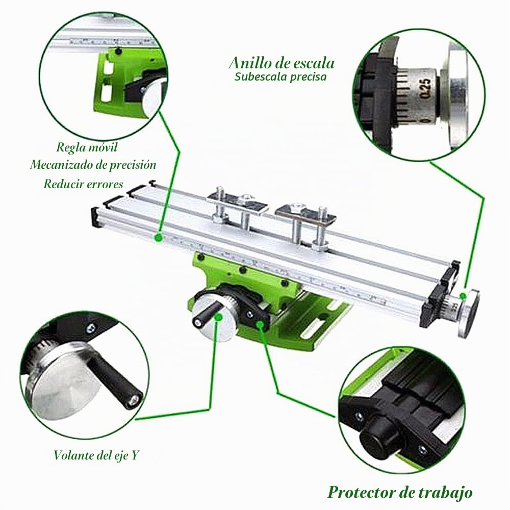 Mini Precision Multi-function Milling Machine Bench Drill Vise Fixture Work Table