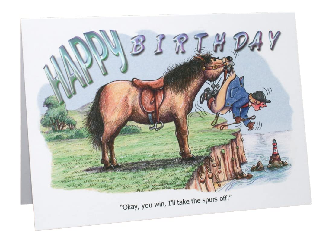 Happy Birthday » Avec Chevaux Et Poneys - Format A5
