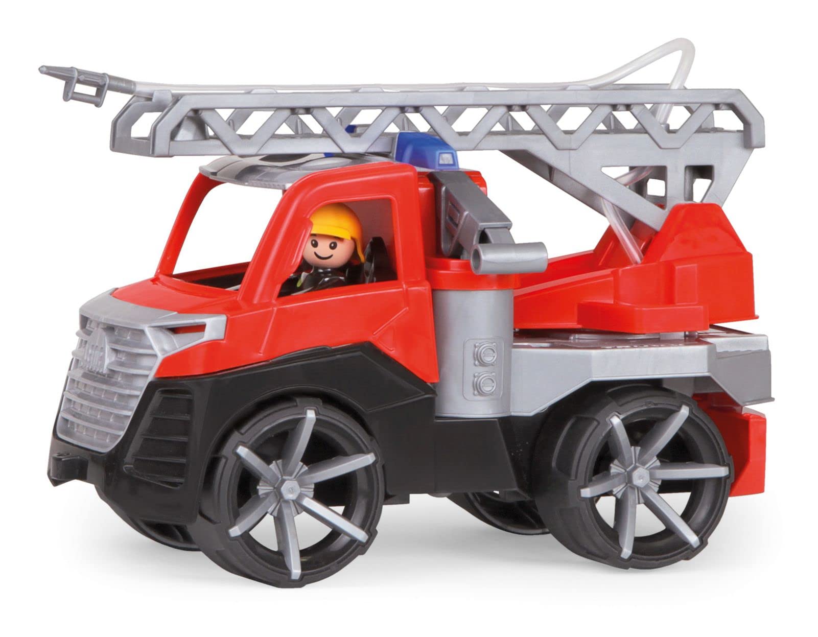 Lena 04515DF TRUXX² Fire Brigade Ladder Cart, Fire Engine Approx. 28 cm, Fire Engine with Folding Ladder
