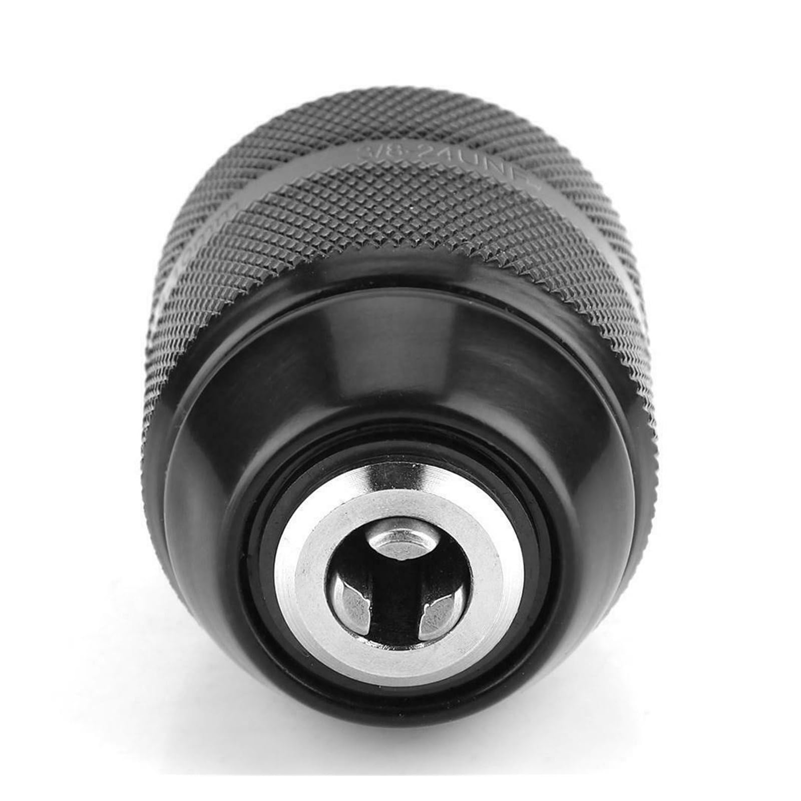 0.8mm-10mm bezkluczowy uchwyt wiertarski 3/8-24UNF uchwyt samozaciskowy do ręcznej wiertarki elektrycznej pasuje do adaptera żeńskiego SDS