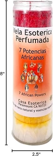 Miniatura 4 de 7 Vela de hechizo de intención espiritual de cera de palma africana 7 colores  Vela CASA ESOTERICA PERFUMADA- (7 POTENCIAS AFRICANAS)