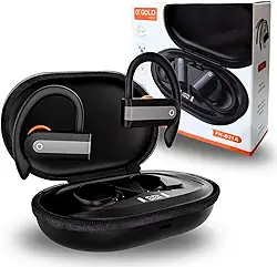 Fone de Ouvido Sem Fio Bluetooth 5.4 com Microfone, Led, Case 500mAh Pró. Até 15 horas de uso, Resistente a Água IPX5.Trabalho, Lazer, Gamer, Corrida e Esportes, Compatível com Android e IOS - Premium