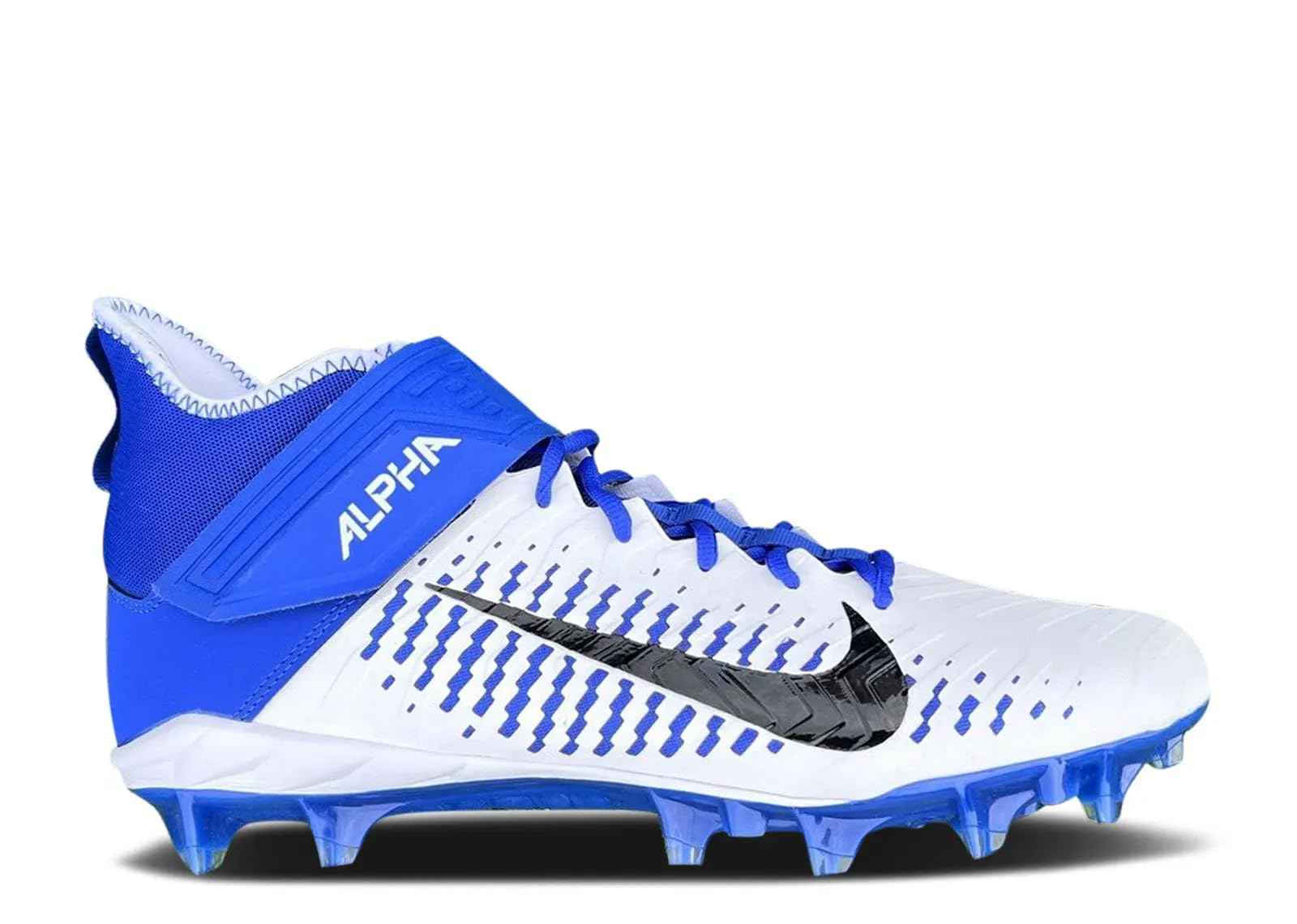 Nike Men's Alpha Menace Pro 2 D Football Cleats - Black/White,7M US