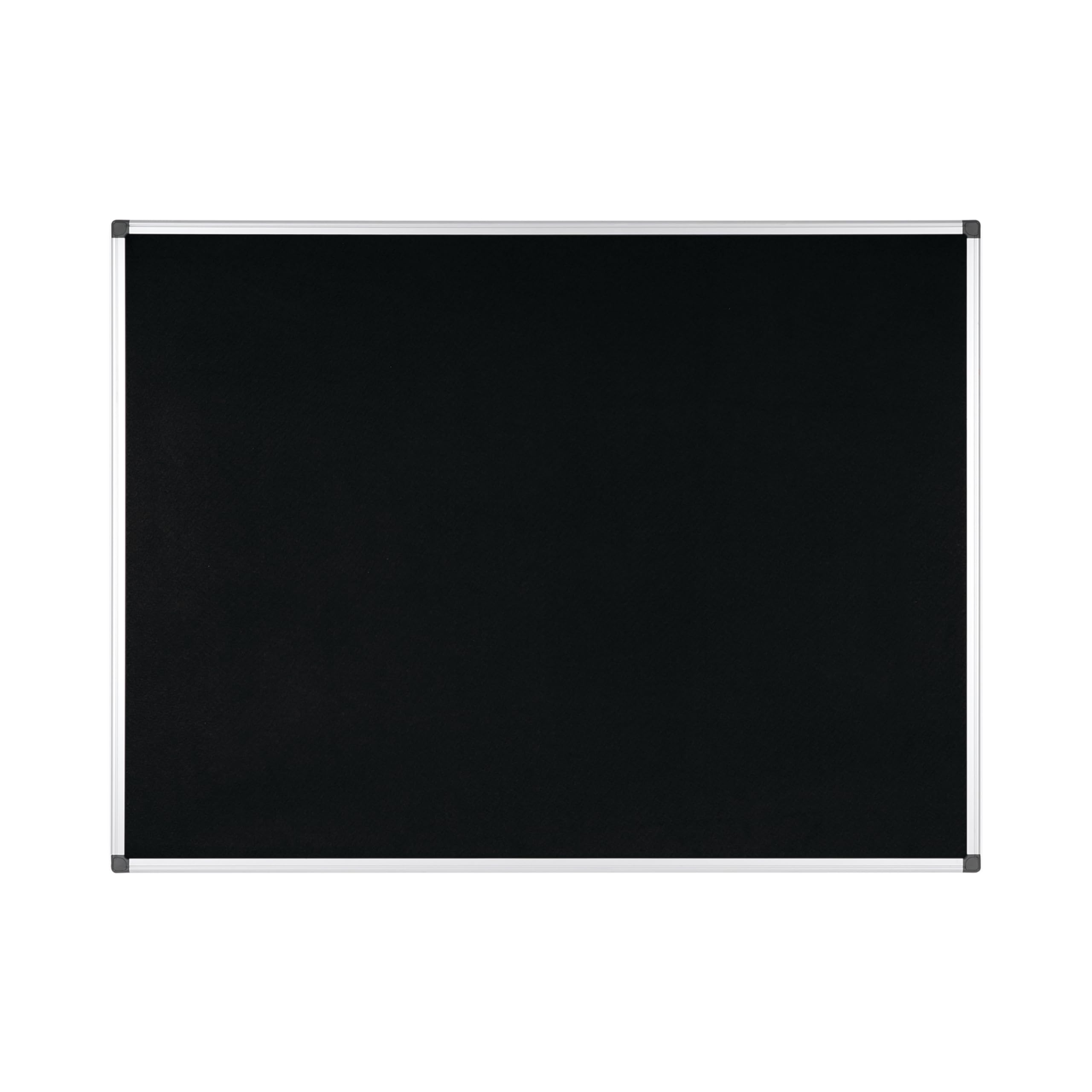 Bi-Office FA0509170 Felt Notice Board, Black, 1200 x 900 mm