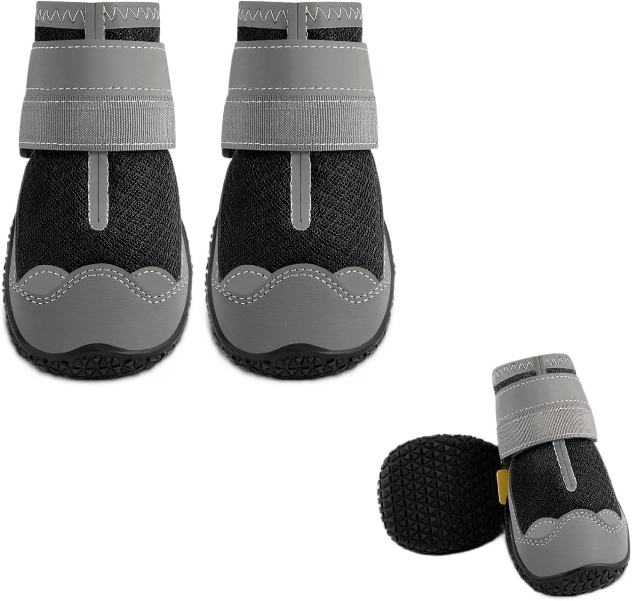 Practical Dog Shoes, Artificial Pet Shoes, Suitable for Outdoor Winter Snow Hiking(#3 (Width 1.77 inch) for 31-38 lbs)