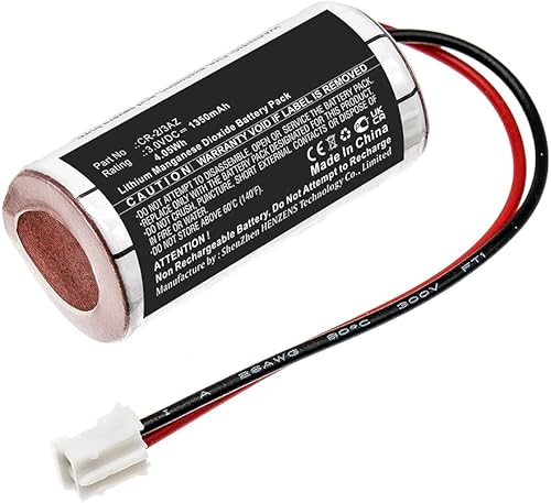 Synergy Digital Batería del sistema de alarma, compatible con el sistema de alarma DOM ENiQ Guardian S, (Li-MnO2, 3V, 1350mAh) Ultra alta capacidad,