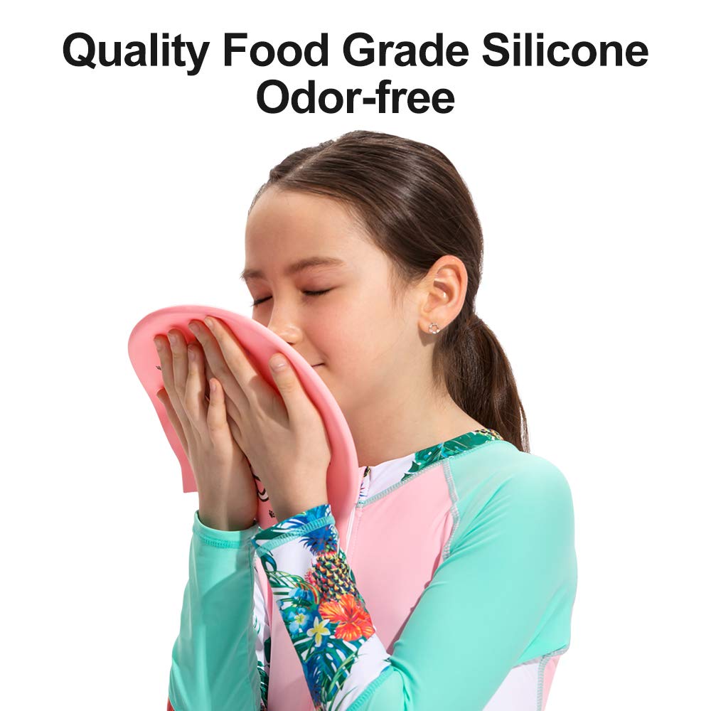 Bonnet De Bain Enfant En Silicone – Chat Rose, 2-12 Ans, élastique Et Imperméable