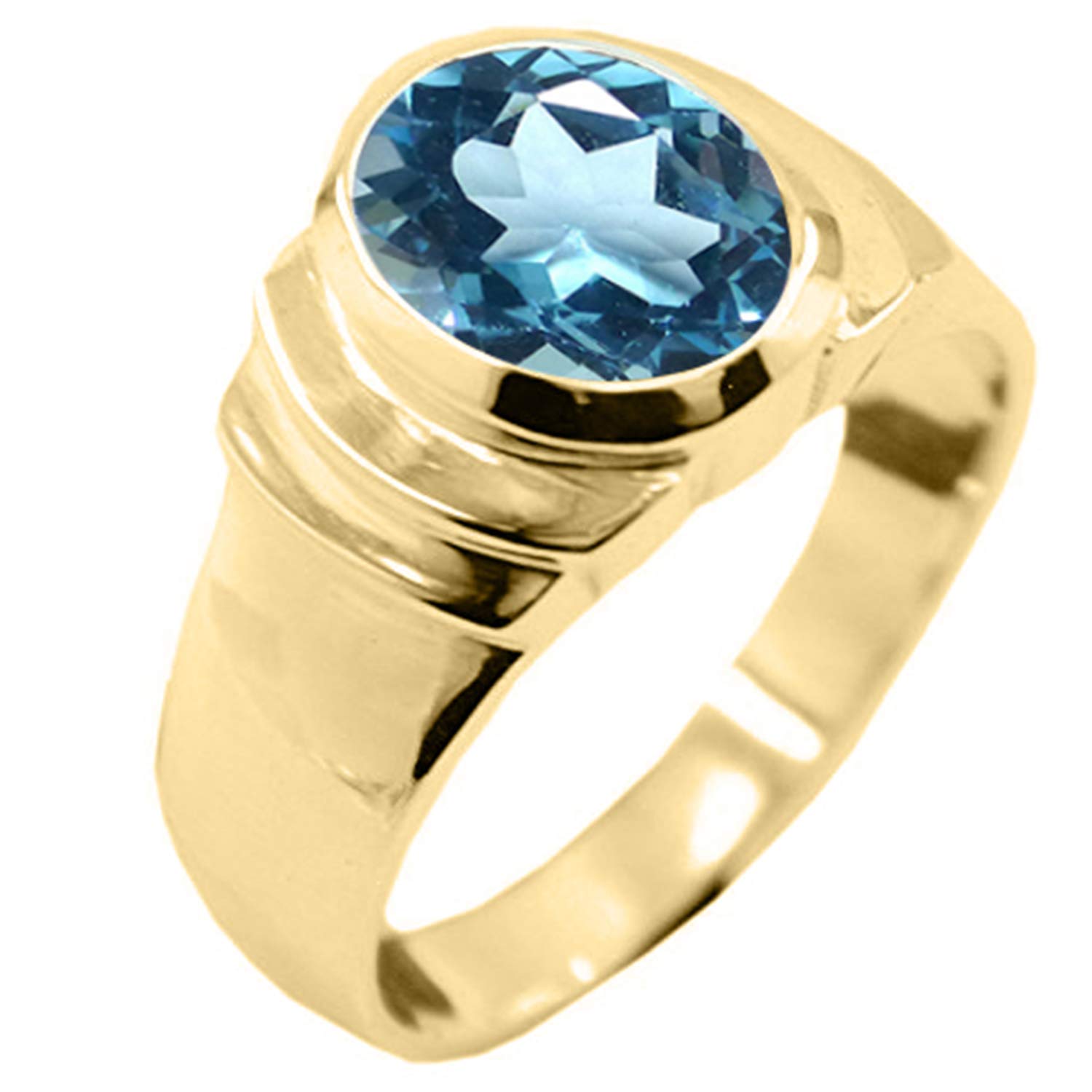55Carat Choose Your Color Natural Birthstones 18 K Gold Plated Ring Bold Statement Jewellery Sizes 4-13