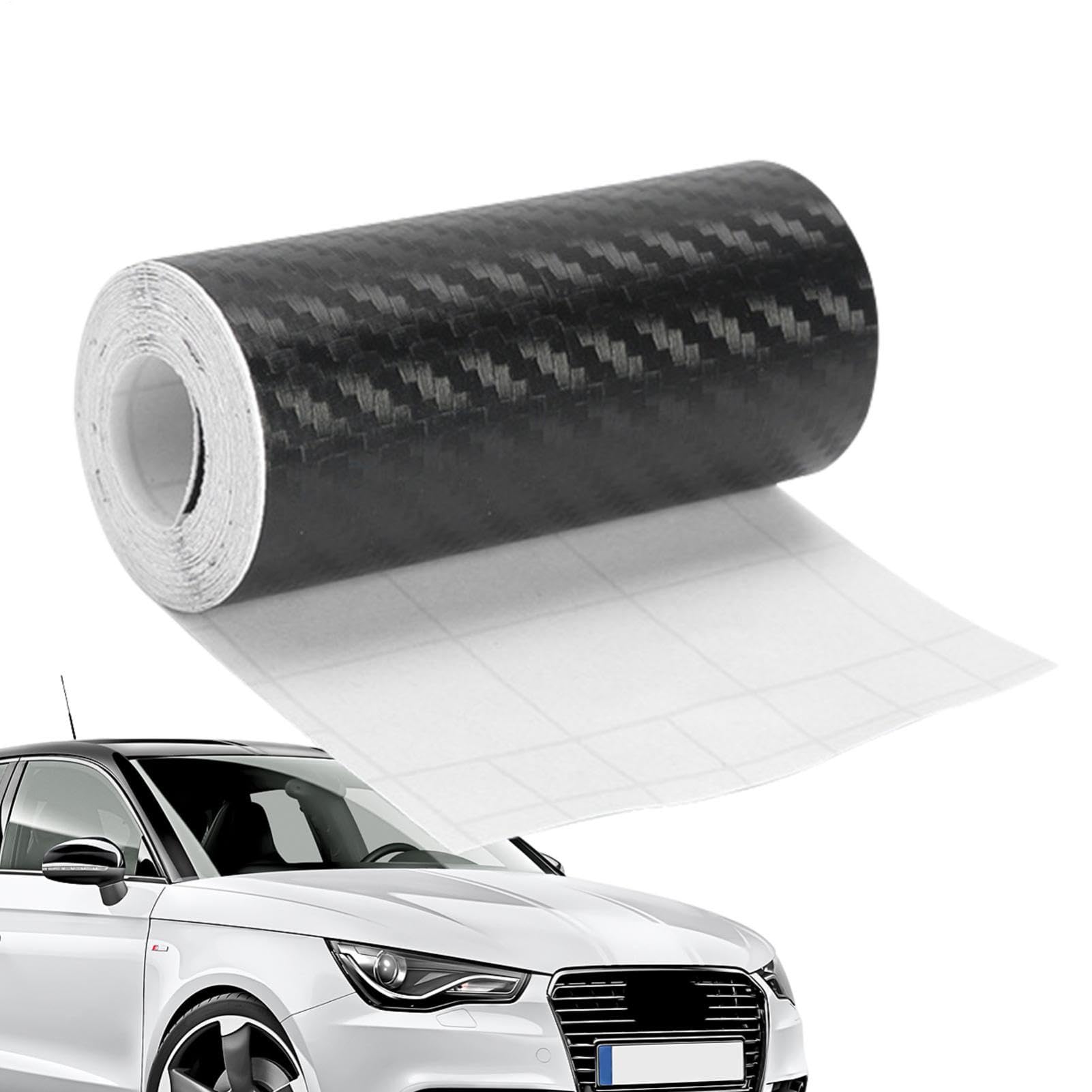 Generisch Nastro adesivo in fibra di carbonio – 3D Wrap Detailing Film | Adesivo autoadesivo in twill per bagagliaio, paraurti, parafango, cruscotto