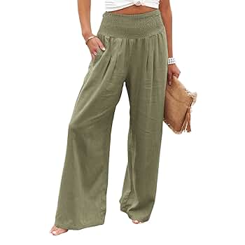 パンツ・ボトムスその他 HUECLOSET Pintuck Linen Wide Pants 25KERO214 50369_alt1?$ghpdp_hero2$
