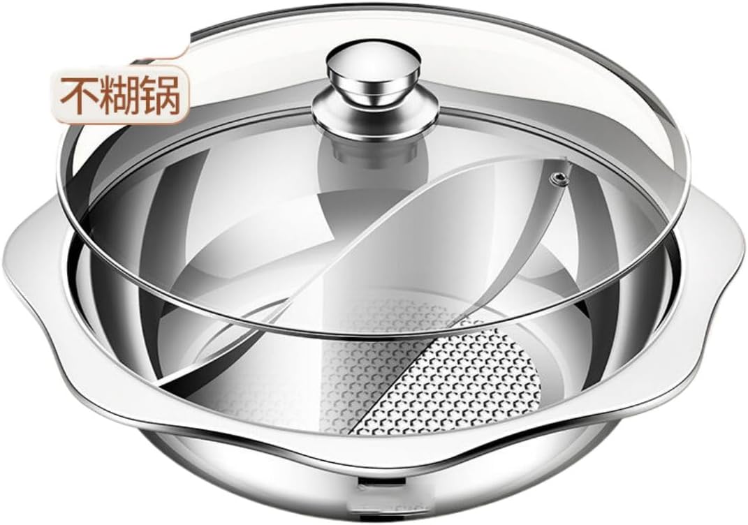 Olla Eléctrica Ecqizer 32 cm Acero Inoxidable con Tapa de Vidrio