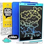 Essy Kids 12 Pollici Tavoletta Grafica Bambini Lavagnetta Cancellabile Bambini Tablet per Disegnare Tavoletta Grafica per Bambini Tablet Disegno Tavoletta Grafica Bambina LCD
