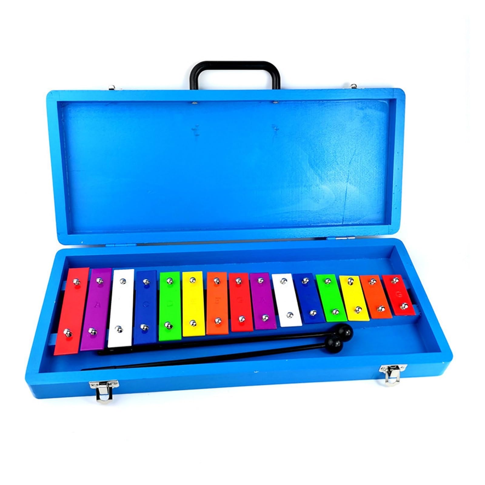 xilófono Placa De Aluminio De 15 Tonos, Instrumento De Percusión De Piano, Ayuda Para La Enseñanza De Música, Xilófono Golpeado A Mano, Celesta