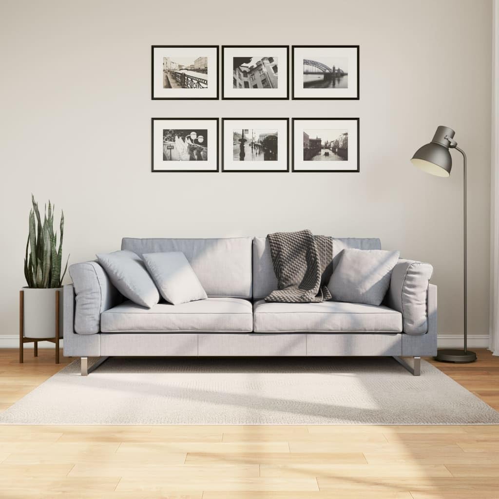 Tapis IZA Poils Courts Style scandinave crème 120x170 cm,Maison & Jardin,Décorations,Tapis,3.9 kg-375440