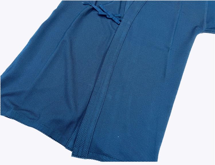 EKENDOCOM Summer Light quick dry Keikogi - 100% polyester japanese kendo uniform kendo gi 5'7''/170cm/3# Navy, Large