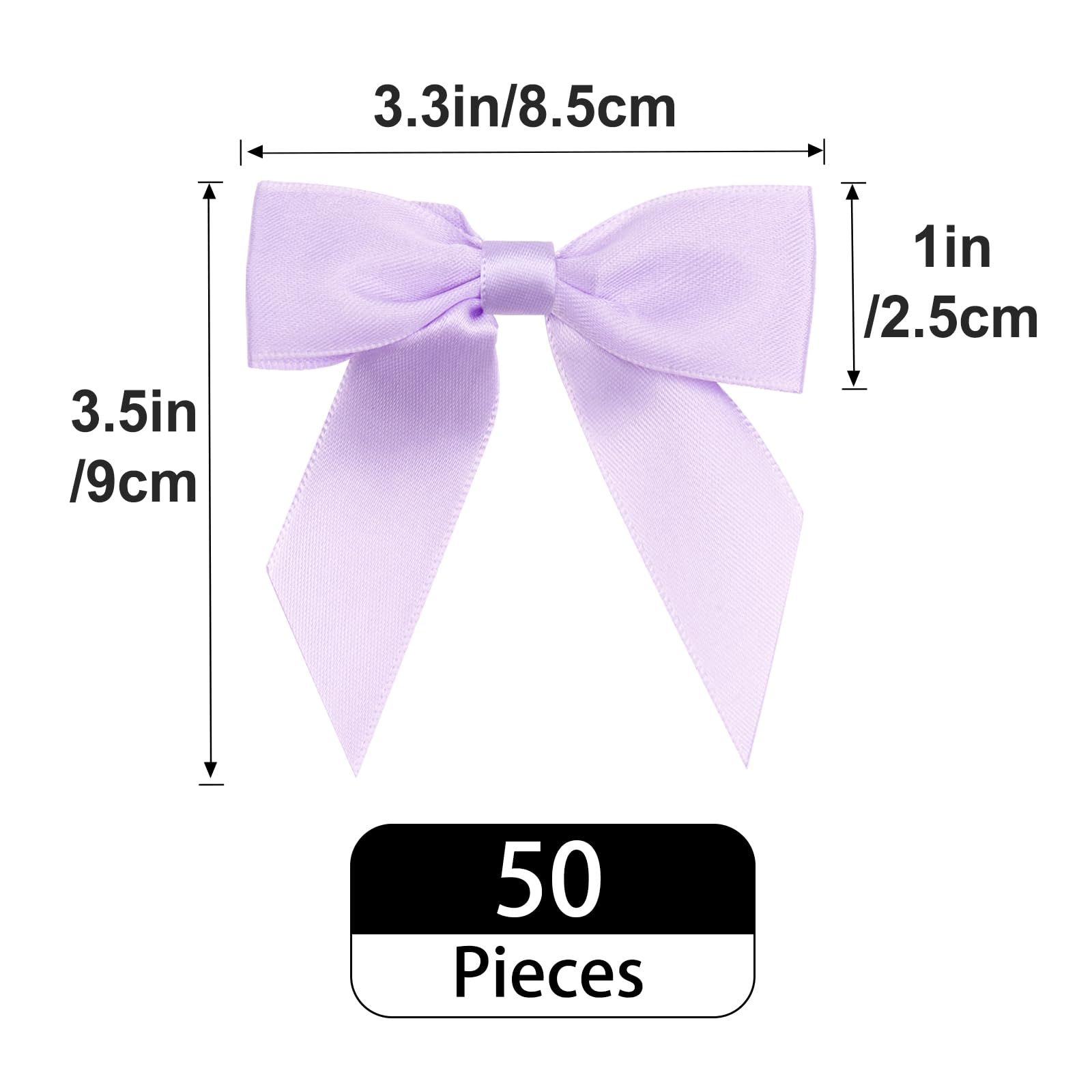 Fiocchetti Nastro Raso Verde - 50 Pezzi Con Filo Di Ferro | Per Matrimoni, Regali, Decorazioni