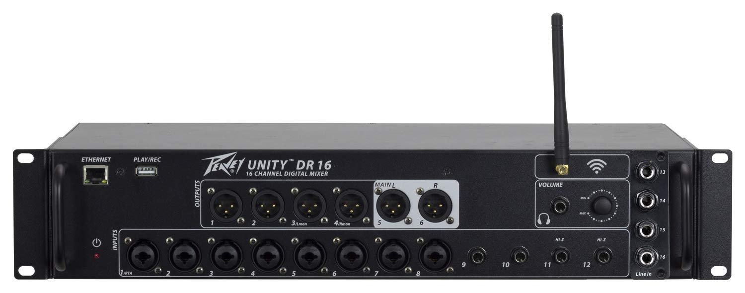 Amazon.com: Peavey Unity DR16 16-Channel Digital Mixer, Black (DR